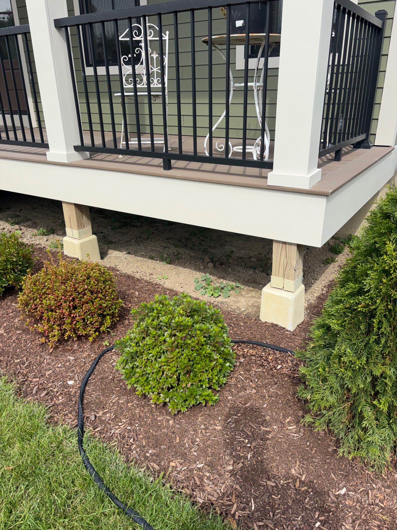 Front deck before job.