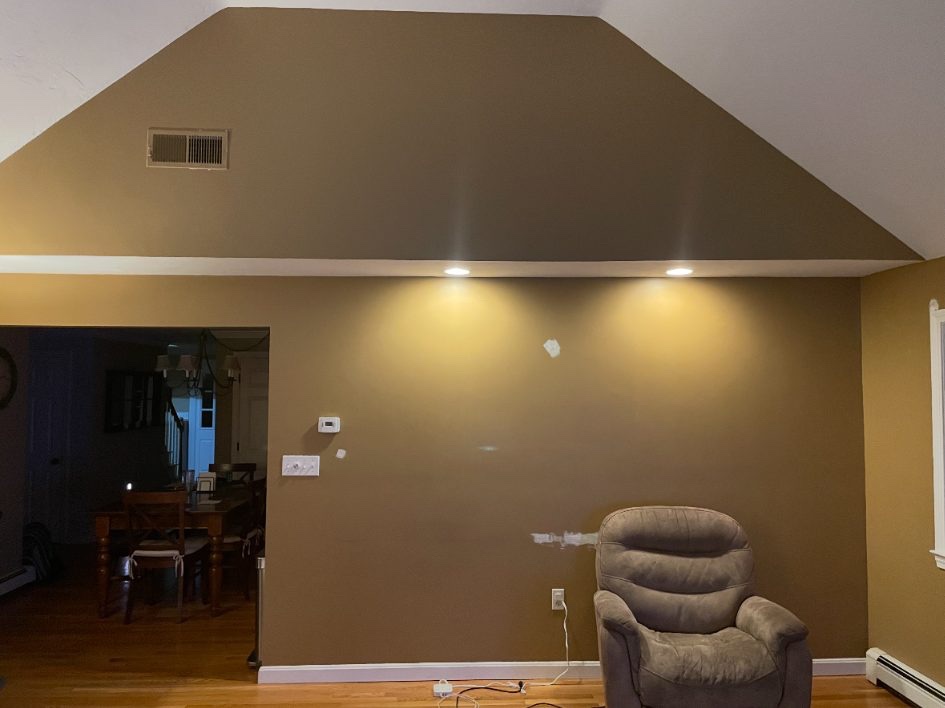 Back of room before project. 