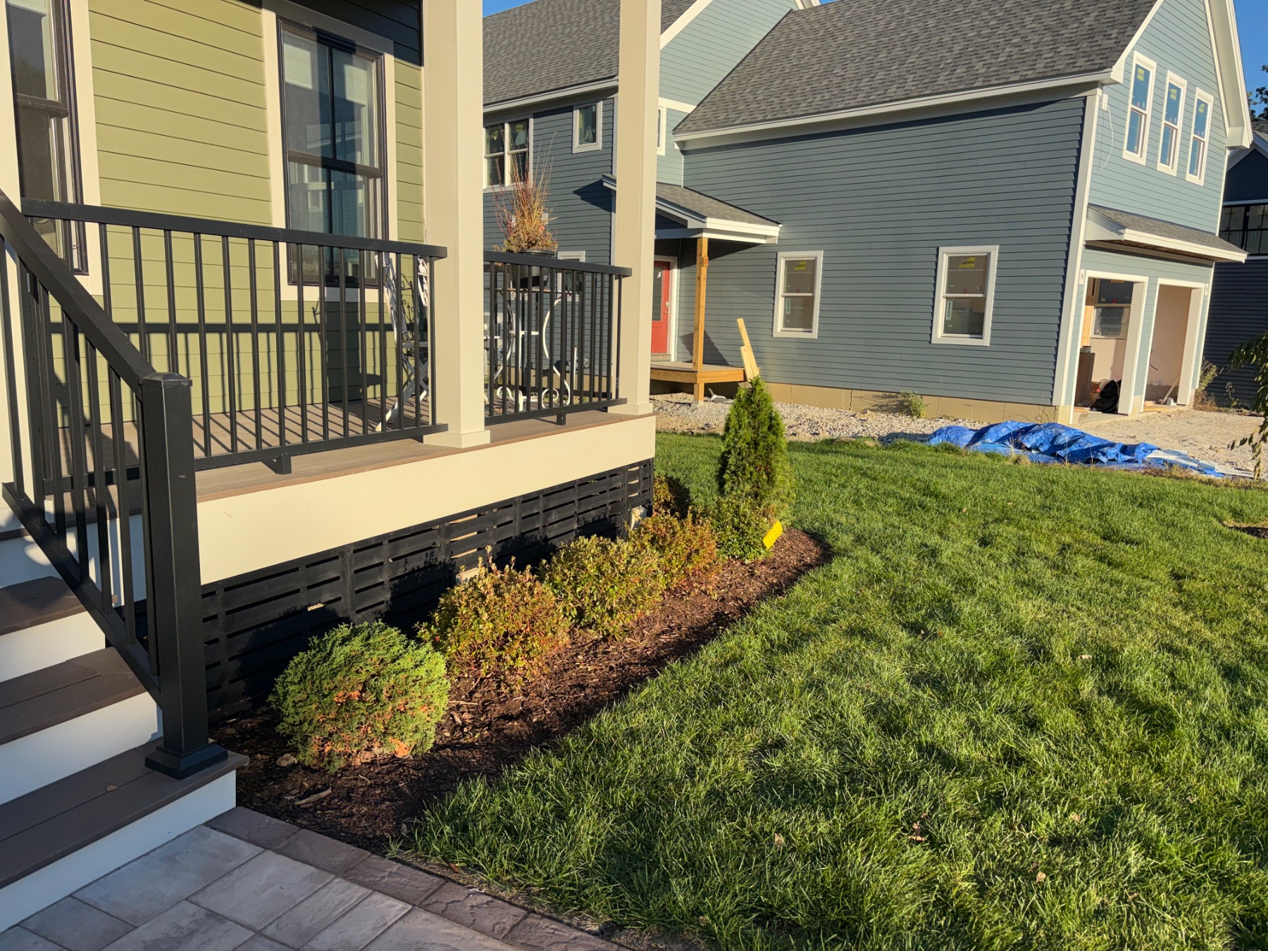 Completed front deck.