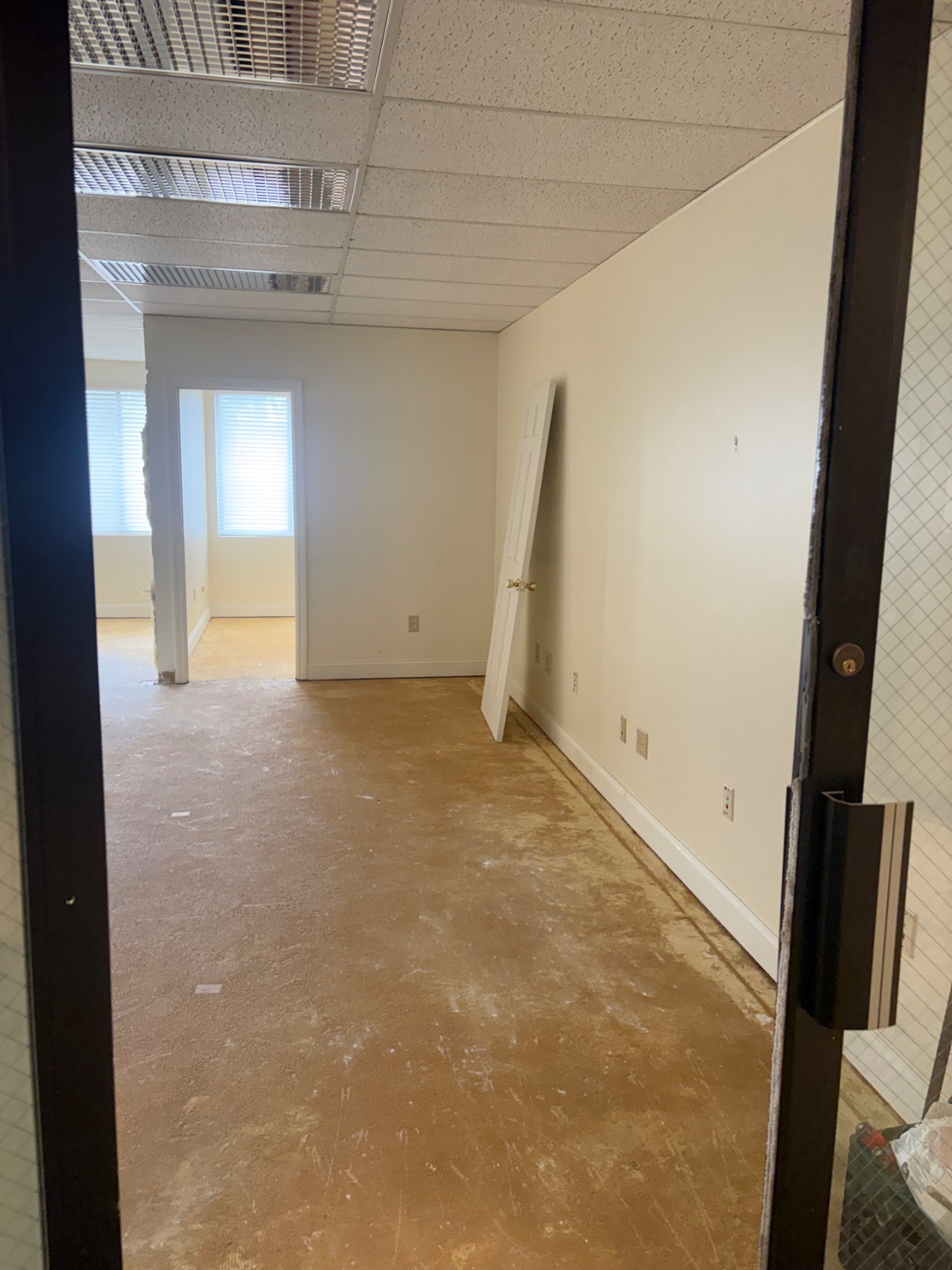 Post demo and carpet removal.