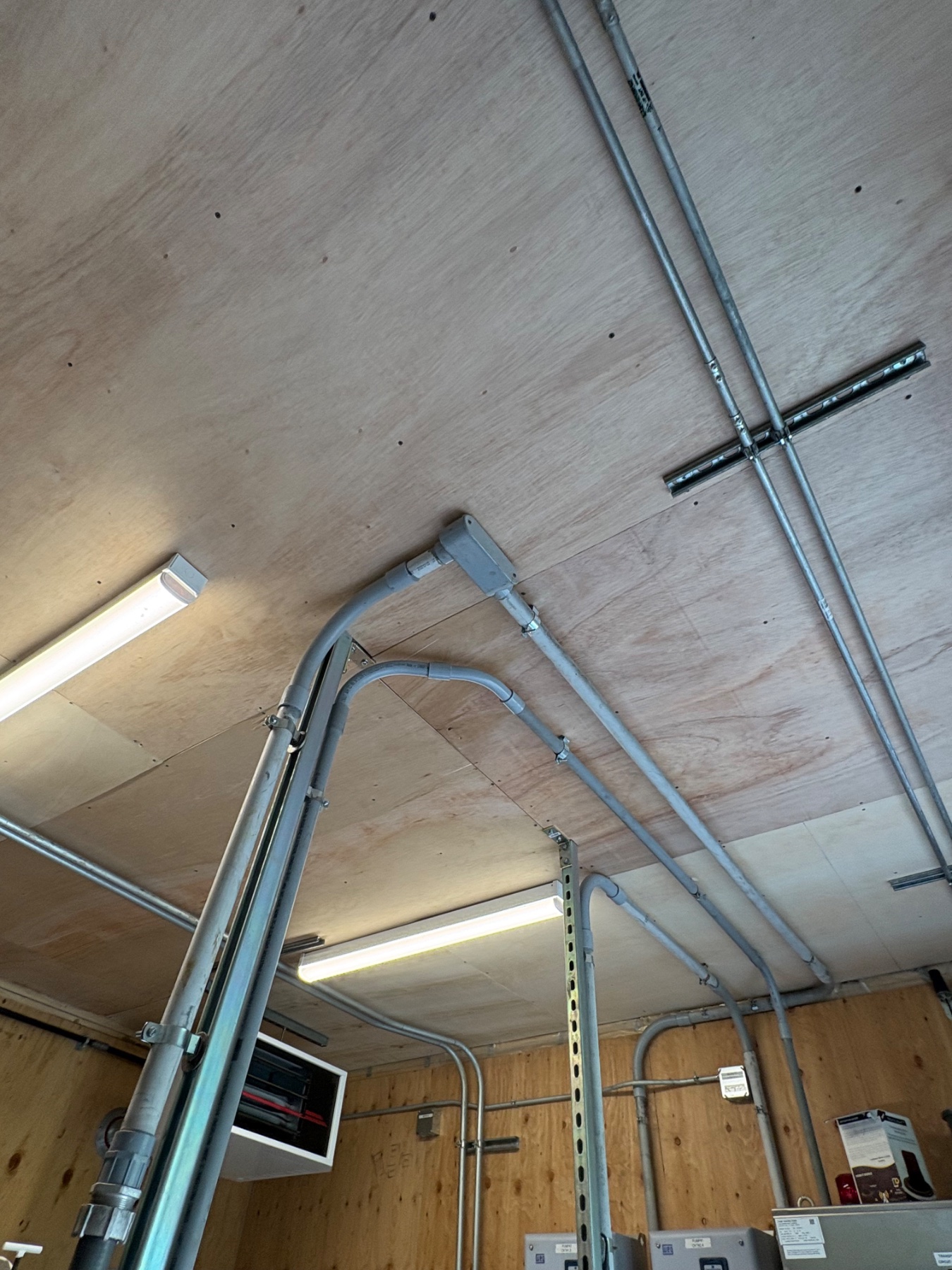 Newly built pump house.