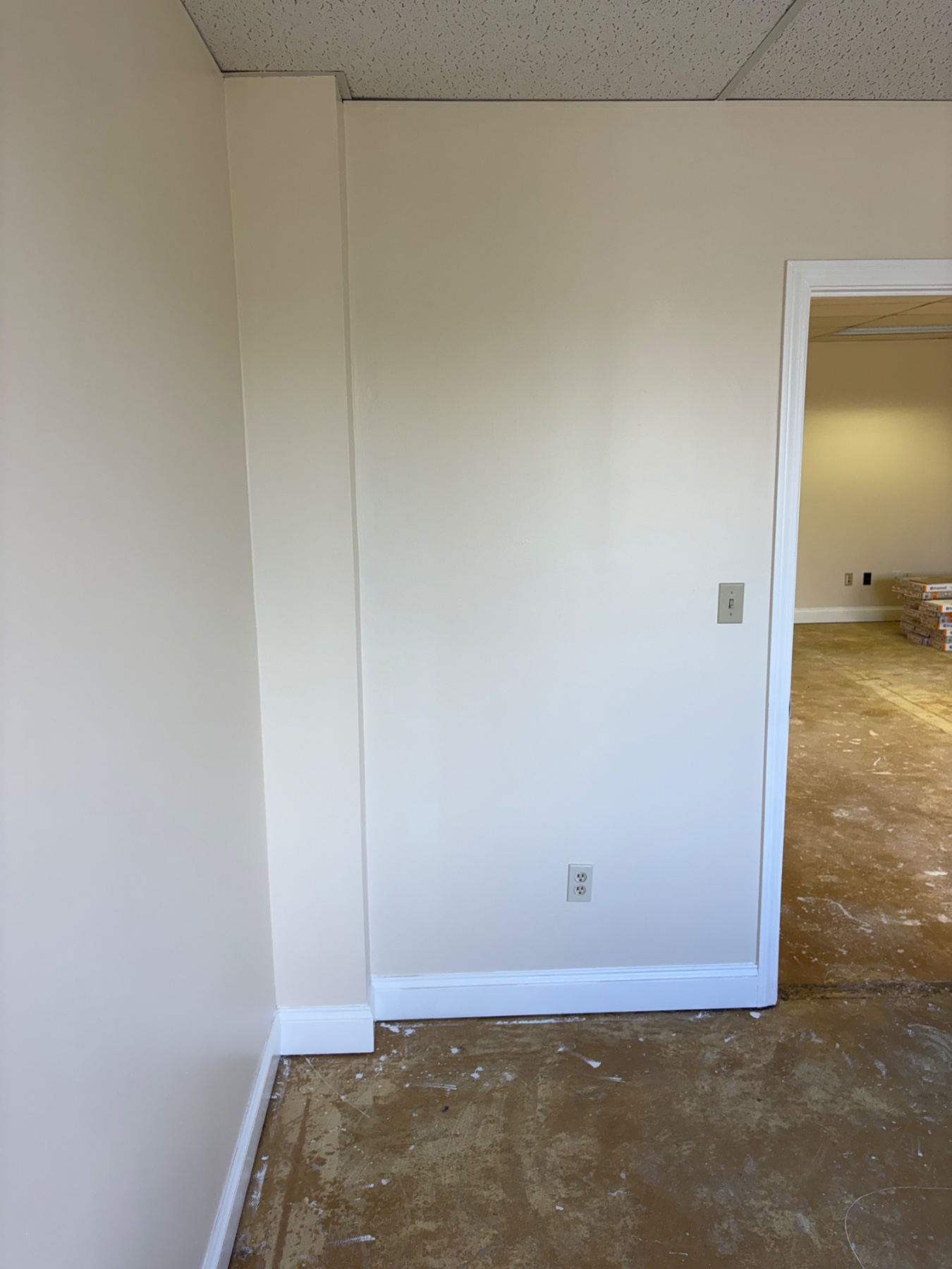 Unit ready for flooring team. 