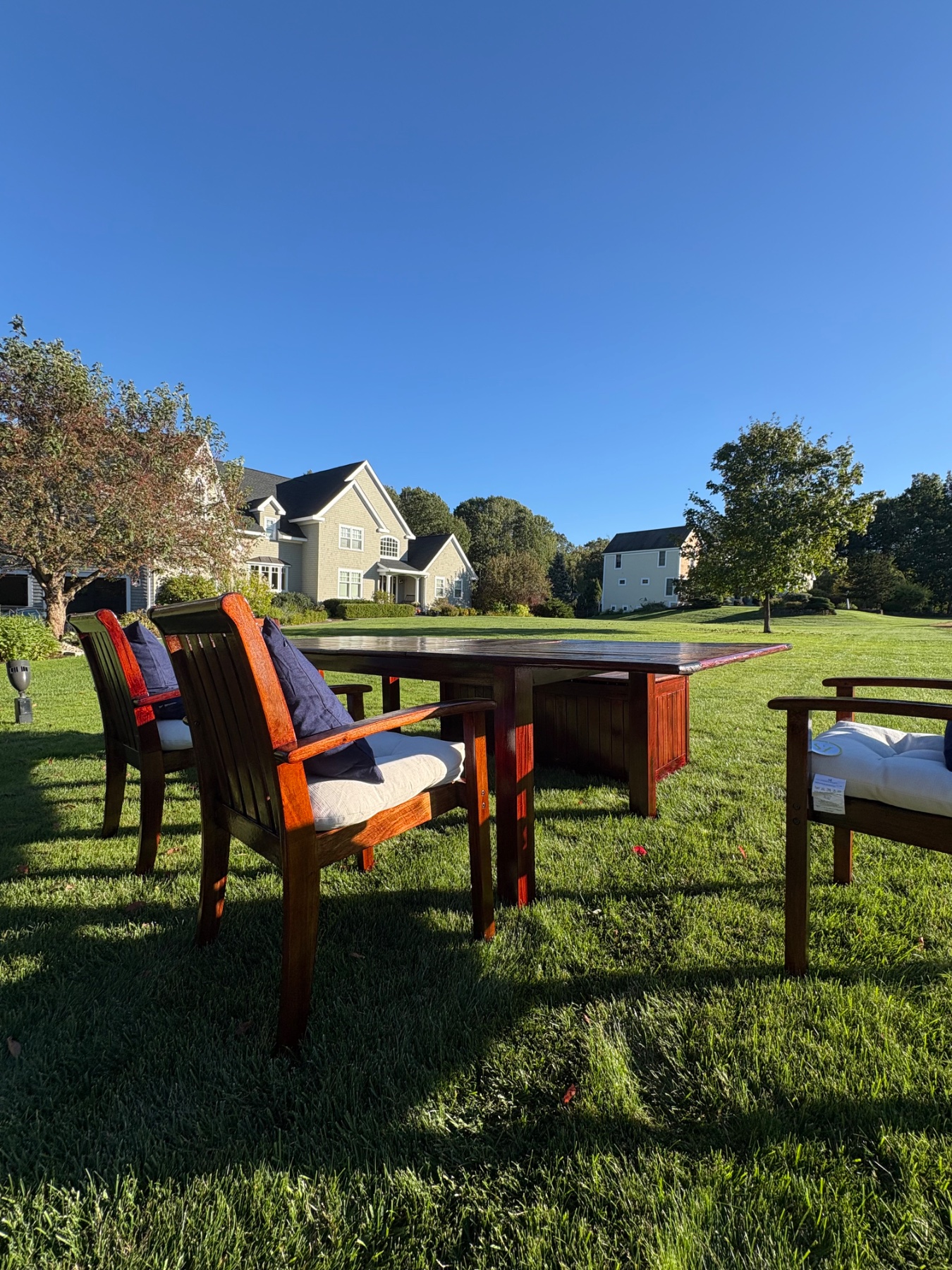 Chairs with newly sourced cushions