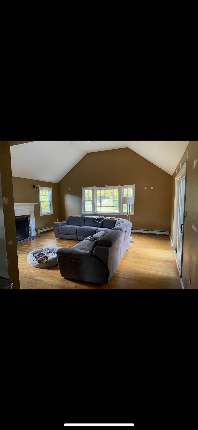 Rear of room before project.