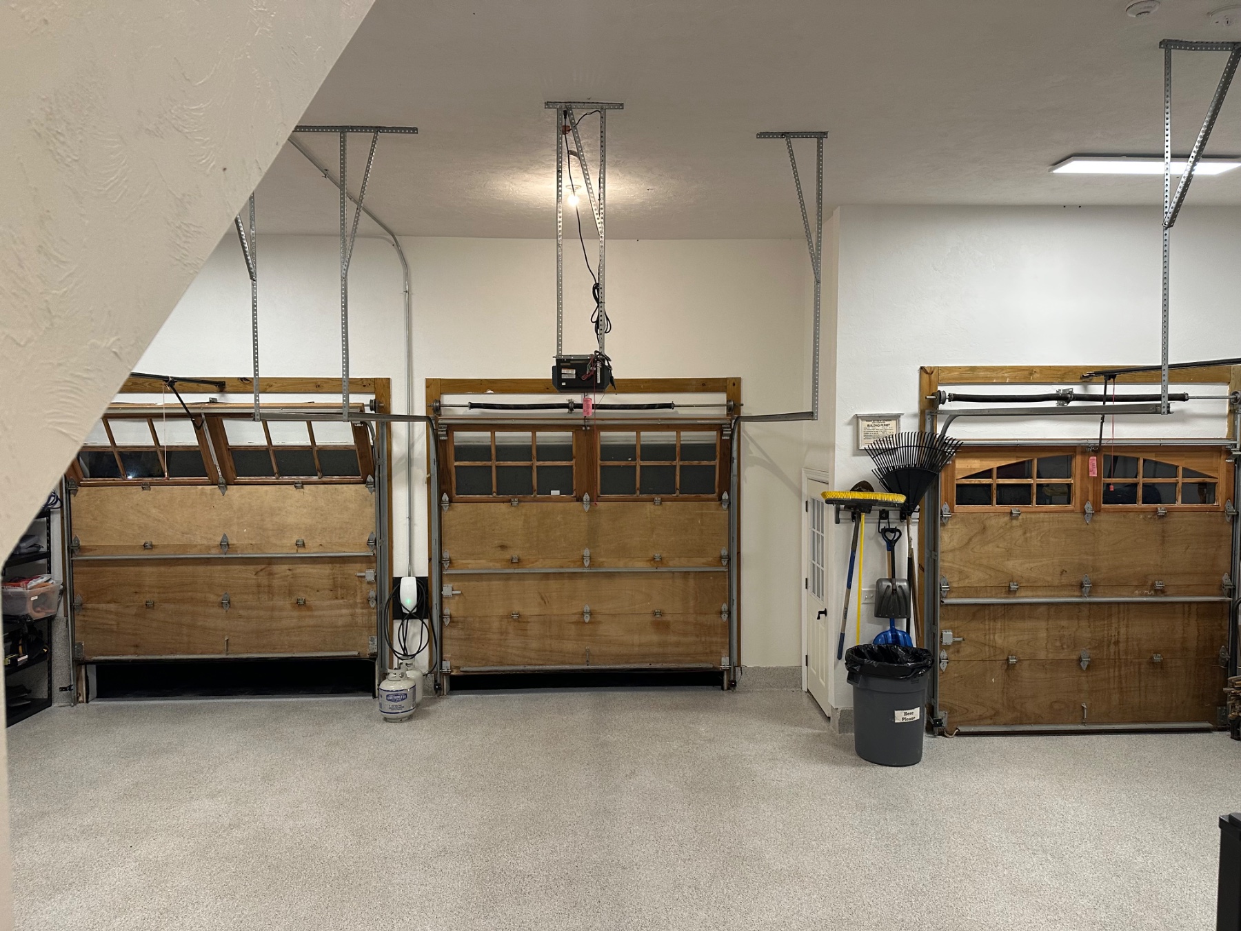 Garage after paint and organization. 